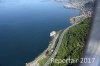 Luftaufnahme EISENBAHN/Bahnen bei Schloss Chillon - Foto Schloss Chillon 4382